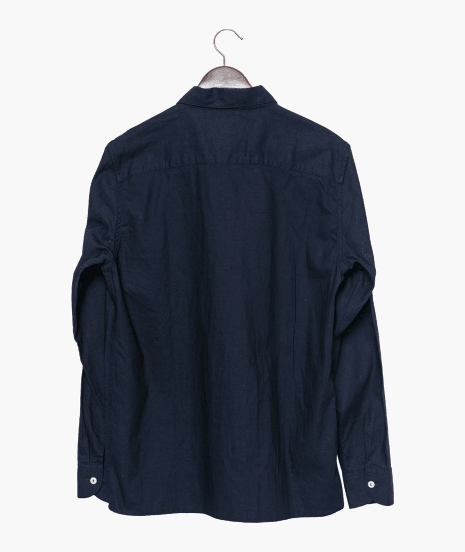 Eclipse Over indigo canvas workwear Shirt | Fit & Craft